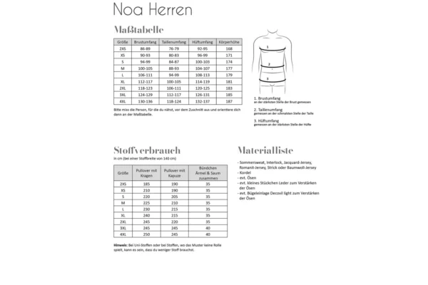 Schnittmuster-Fadenkäfer "NOA HERREN" – Bild 2