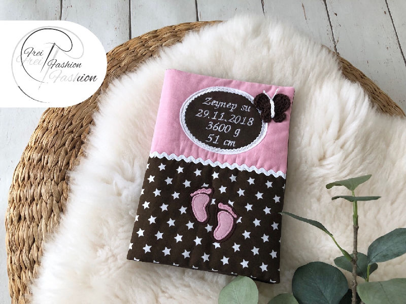 U-Hefthülle aus Filz mit Namen und Geburtsdatum #Handmade# U-Hefthülle aus Filz mit Namen und Geburtsdatum #Handmade#