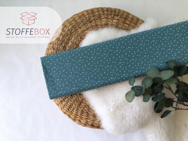 Webware/Baumwolle Öko-Tex-100 / Popeline-mini Dreiecke (dunkelmint)