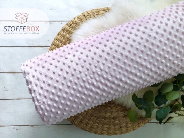 Minky/Kuschelfleece - Uni (rosa)