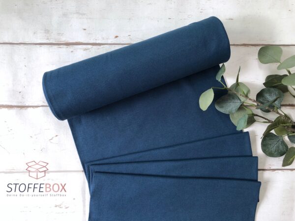 Bündchen Öko-Tex-100 - Uni admiralblau