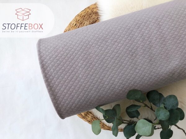 Reststück 35cm Steppstoff - Uni taupe