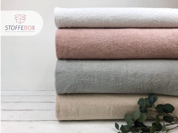 Frottee Uni (silber/grau) - Öko Tex 100 – Bild 2