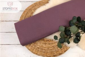 Jersey Stoff aubergine