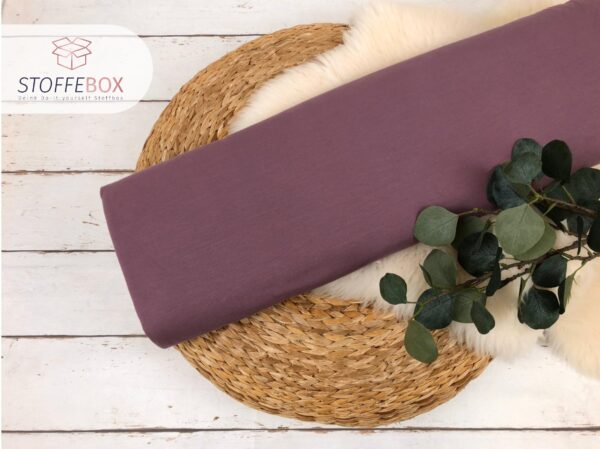 Jersey Stoff aubergine