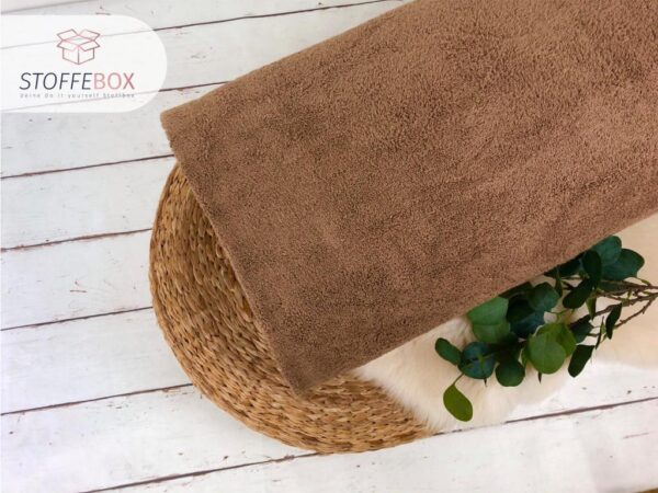 Frottee Uni (taupe/hellbraun) - Öko Tex 100