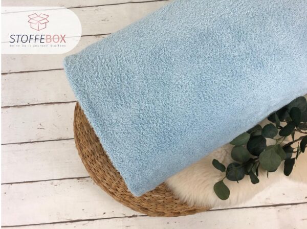 Frottee 350g/m2 Uni (hellblau) - Öko Tex 100