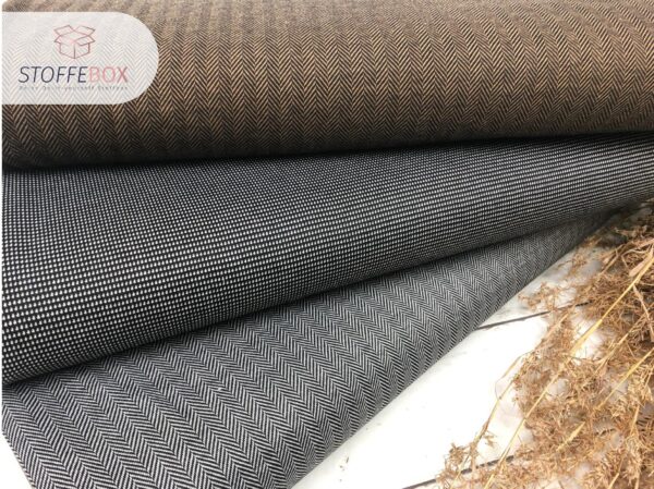 Jaquard - mini Konfetti / mini Striche (schwarz/weiß) – Bild 4