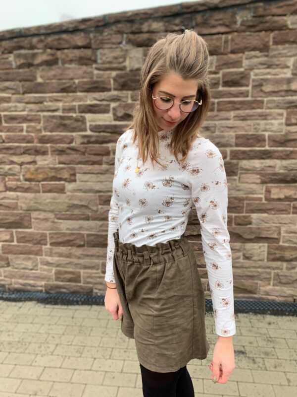 Jersey Öko-Tex-100 - Pusteblumen (ecru/braun) – Bild 5