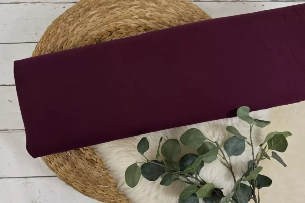 Jersey Stoff Öko-Tex-100 - Uni pink, bordeaux, aubergine und lila Töne (verschiedene Farben) – Bild 5