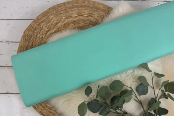 Jersey Stoff Öko-Tex-100 - Uni grün und mint Töne (verschiedene Farben) – Bild 7