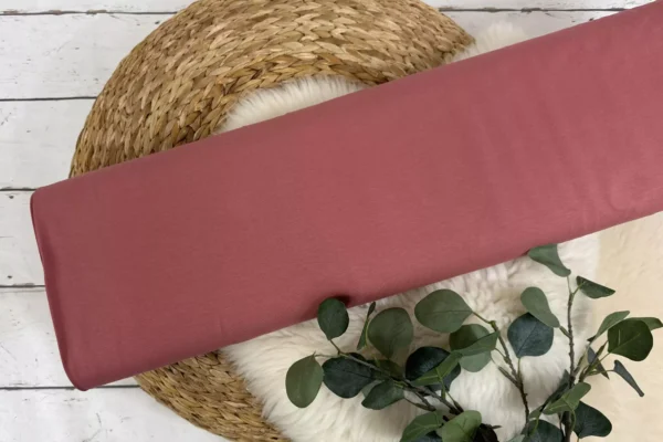Jersey Stoff Öko-Tex-100 - Uni rosa und apricot Töne (verschiedene Farben) – Bild 3