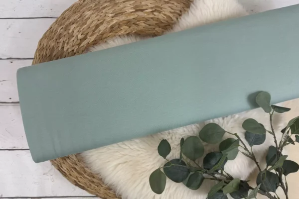 Jersey Stoff Öko-Tex-100 - Uni grün und mint Töne (verschiedene Farben) – Bild 4
