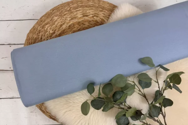 Jersey Stoff Öko-Tex-100 - Uni blau und petrol Töne (verschiedene Farben) – Bild 8