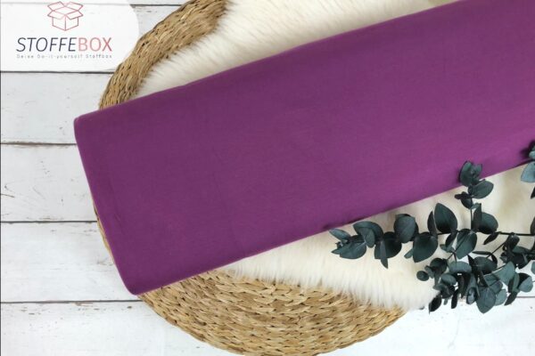Jersey Stoff brombeere
