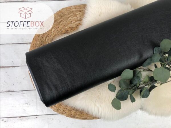 Veganes Leder - Kunstleder uni / metallic (Farbe wählbar) – Bild 11