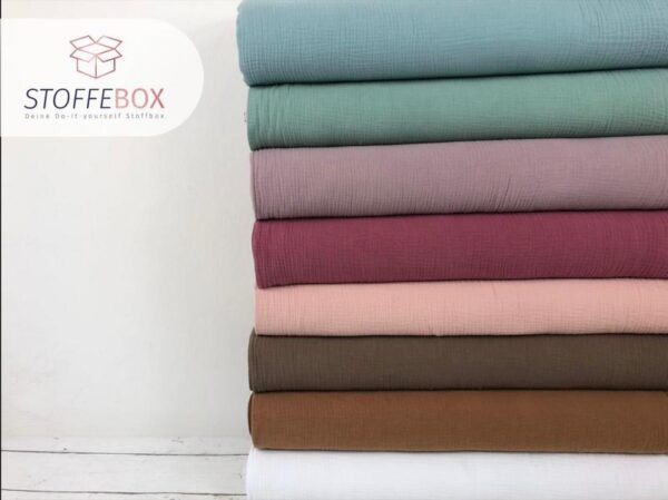 Musselin Uni / Double Gauze (Farbe wählbar)