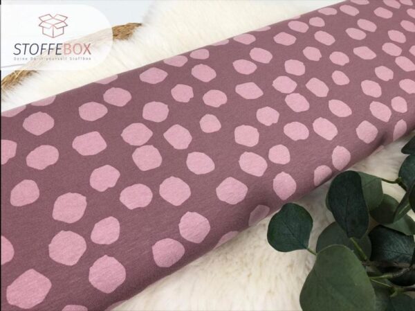 Viskosejersey - Punkte Polka Dots (versch. Farben) – Bild 3