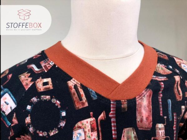 Stoffebox Nr. 6 - Pullover mit Bündchen (Kinderbox) - Gr. 74-164 – Bild 4
