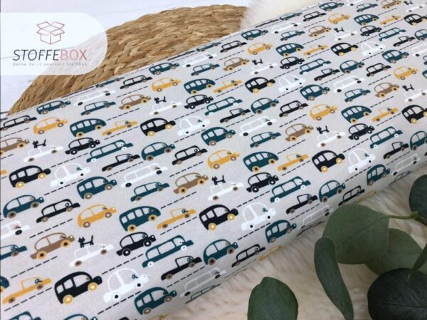 Jersey - kleine abstrakte Autos (sand) – Bild 2