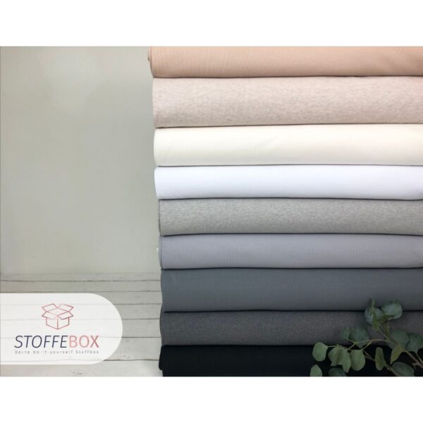 Ripp Jersey Stoff - Uni lila - Öko-Tex-100 – Bild 5