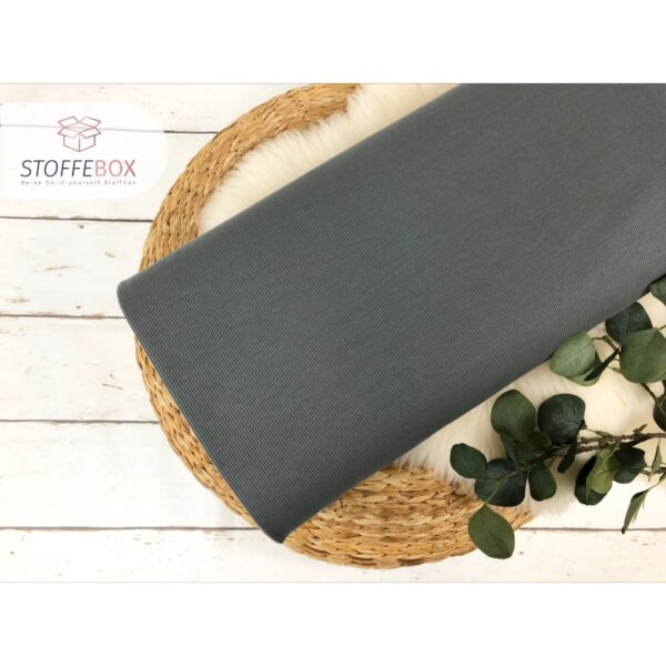 Ripp Jersey - Uni  (versch. Farben) – Bild 14