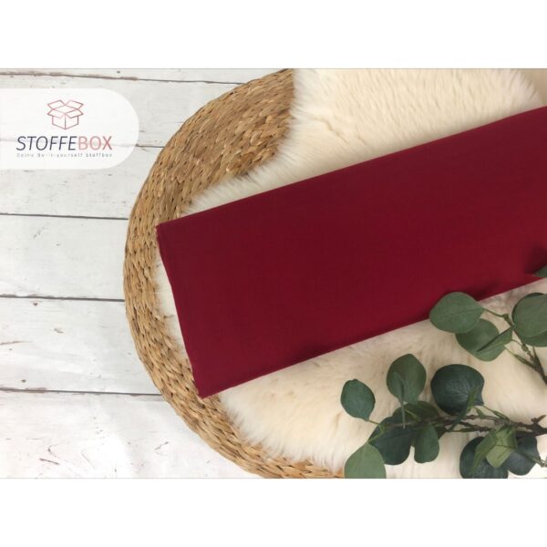 Reststück 35cm 100% Viskose - Uni dunkelrot