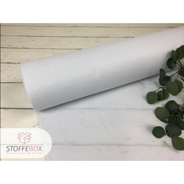 Filz/Bastelfilz - 90cm Breit - Uni (weiß)