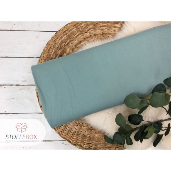 Jersey Stoff mit Jeansoptik - in verschiedenen Uni  Farben - Öko-Tex-100 – Bild 13