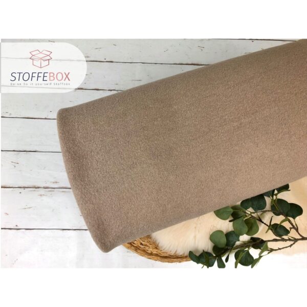 Walk Uni / Schurwolle Öko-Tex 100 beige