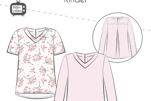 Schnittmuster Fadenkaefer für Bluse Elena Kinder