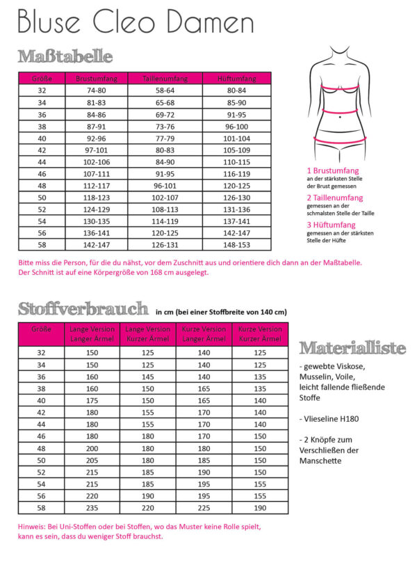 Papierschnittmuster Fadenkäfer Bluse, Tunika  Cleo Damen – Bild 11
