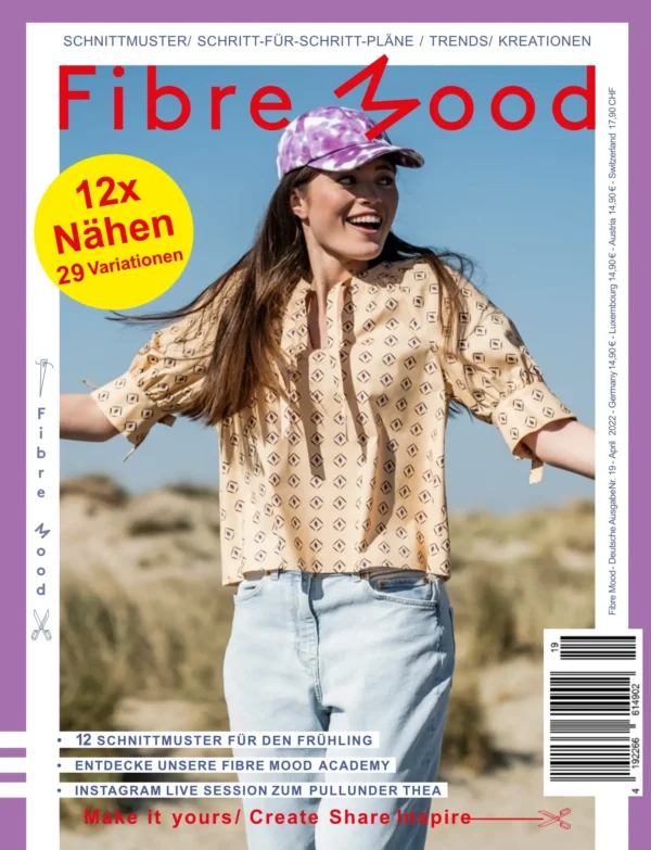Fibre Mood 19 Nähzeitschrift mit Schnittmuster