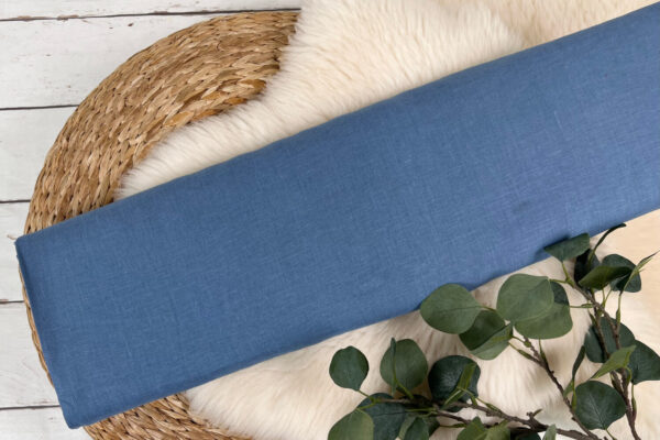 Fibre Mood 19 Madou - Leinen stone washed jeansblau - Ökotex 100 – Bild 2