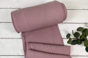Grobstrickbündchen uni 35cm grob gerippt in der Farbe altrosa