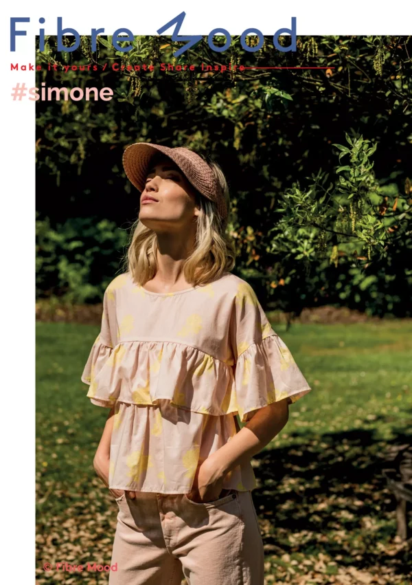 Tragebild Fibre Mood 20 Simone aus Batist mit gelben Rosen in rosa