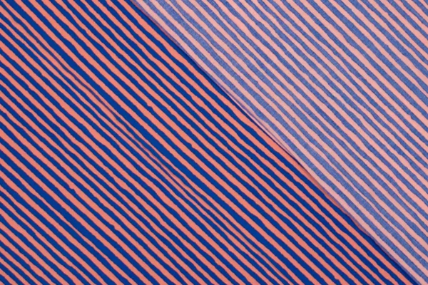 Fibre Mood 20 Zita - Viskose Tencel Mix Vintage Streifen in lachs, blau - Öko-Tex 100 – Bild 4