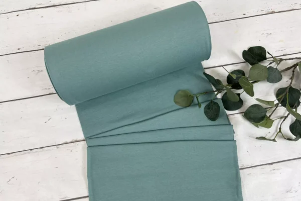 Bündchen in uni Farbe teal
