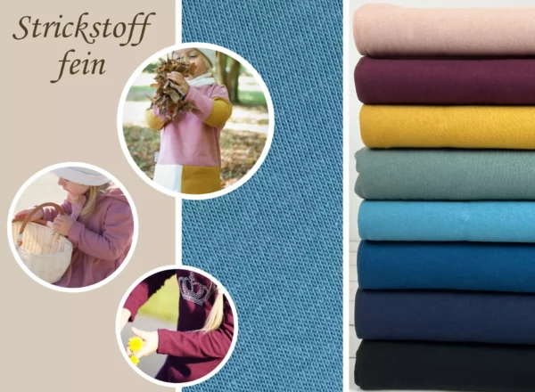 Strickstoff fein - Uni armee grün - Öko-Tex-100 – Bild 7