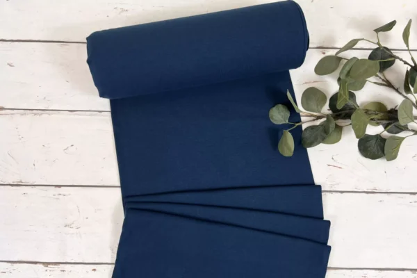 Bündchen in uni Farbe poseidon blau