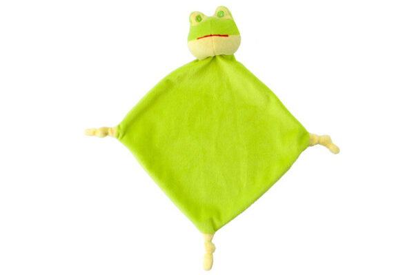 Schnuffeltuch Frosch mit Namen personalisiert