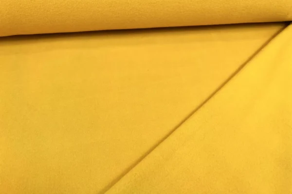weicher Baumwollfleece Stoff Uni in weiß - Öko-Tex-100 – Bild 3
