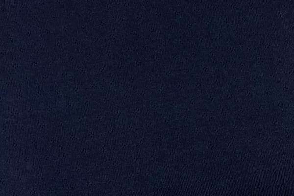 Feinstrickjersey mit Rauten Lochmuster in dunkelblau