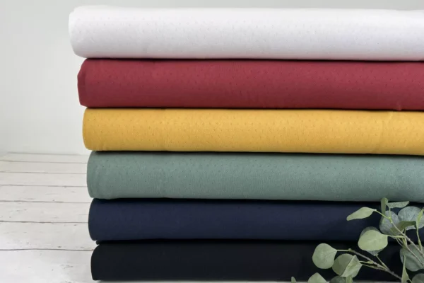 Feinstrickjersey mit Rauten Lochmuster Farbübersicht