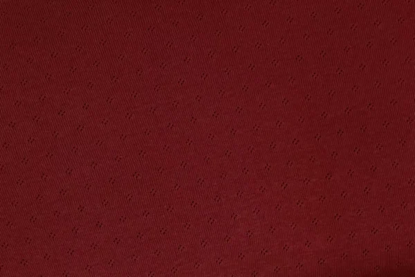 Feinstrickjersey mit Rauten Lochmuster in rot