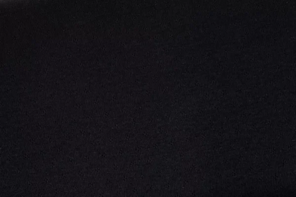 Feinstrickjersey mit Rauten Lochmuster in schwarz