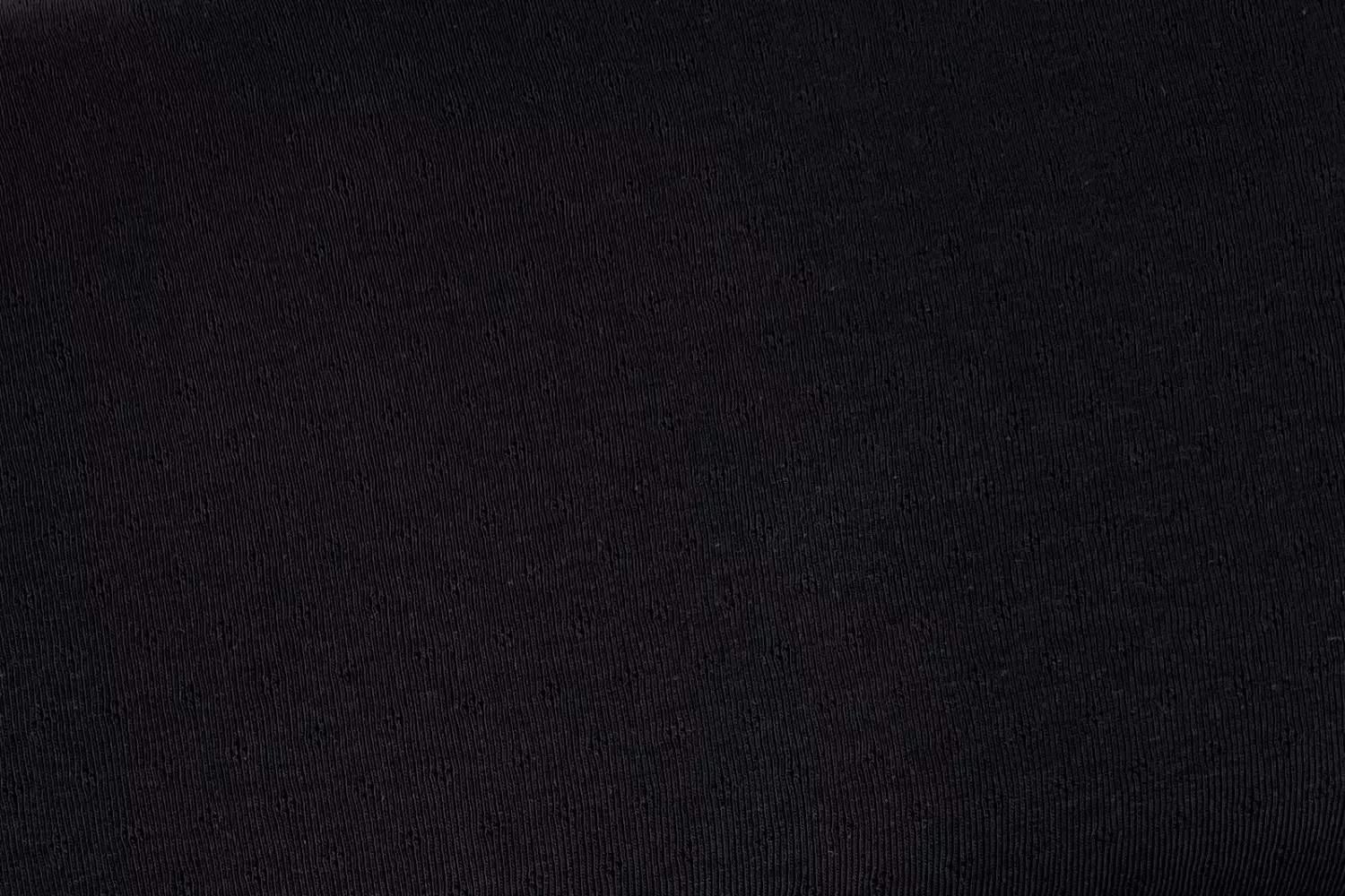 Feinstrickjersey mit Rauten Lochmuster in schwarz