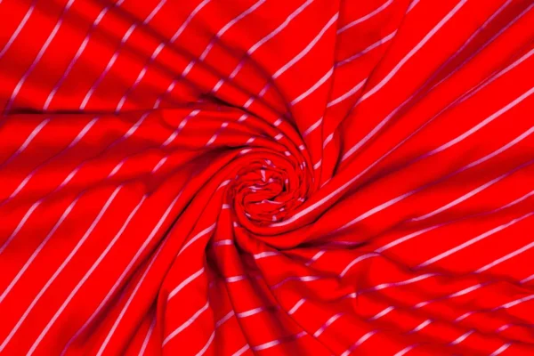 Fibre Mood Special Nellie, Lucille - Viskose Satin Linien in rot - Öko-Tex 100 – Bild 4