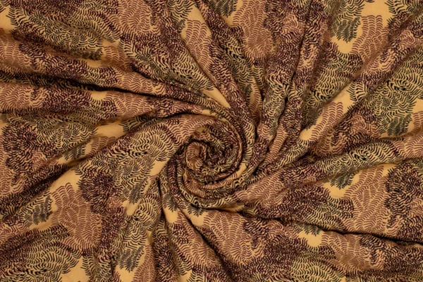 Fibre Mood Special Tallulah - Viskose abstraktes Muster in dunkelbeige - Öko-Tex 100 – Bild 3
