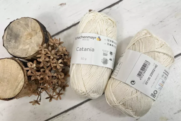 Schachenmayr Wolle Catania 50g Uni (100 % Baumwolle) 9801210-00130 (creme)